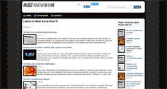 Desktop Screenshot of mustknowhowto.com